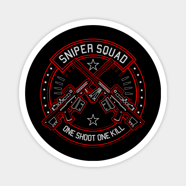 Sniper Squad Magnet by Aim For The Face